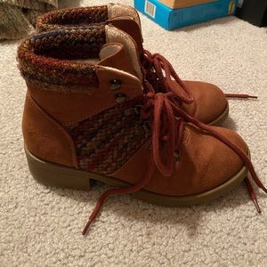 Knit Combat Boots